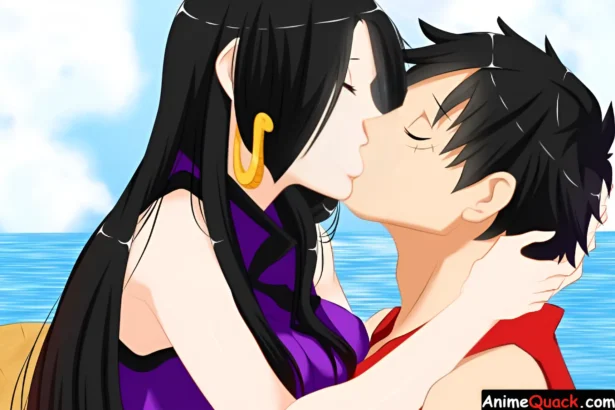 Boa-Hancock-is-kissing-Luffy-in-One-Piece