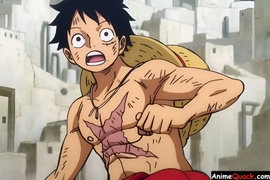 How did Luffy get a scar on his chest? 21 Luffy One Piece