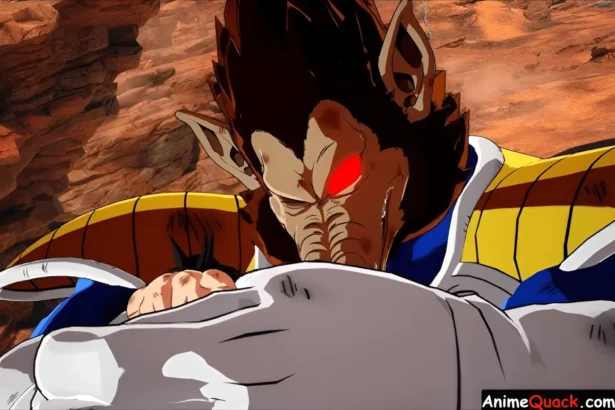 When does Vegeta transform into a giant ape for the first time in the series?